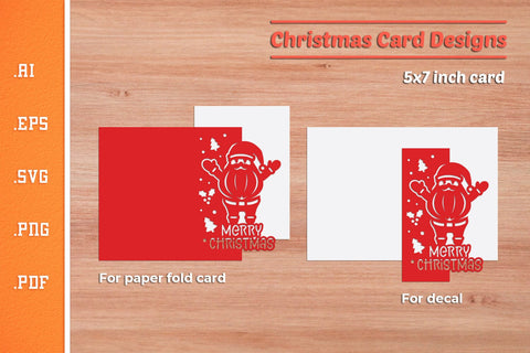 Christmas Paper Cut Card SVG 3 SVG Slim Studio 