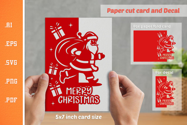 Christmas Paper Cut Card SVG 7 SVG Slim Studio 
