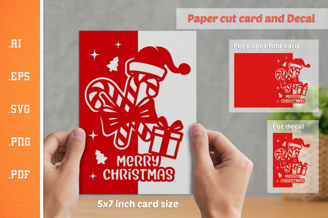 Christmas Paper Cut Card SVG 8 SVG Slim Studio 