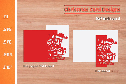 Christmas Paper Cut Card SVG 8 SVG Slim Studio 