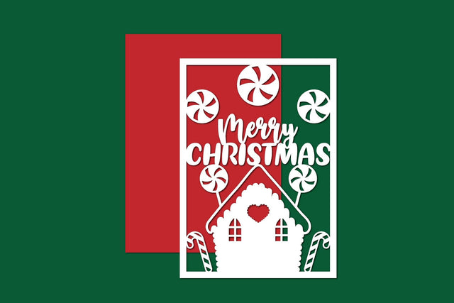 Christmas Paper cut, Christmas card SVG zafrans studio 