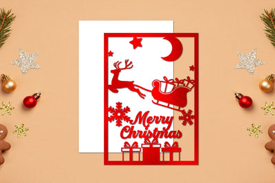 Christmas Paper cut, Christmas Template, Christmas svg SVG zafrans studio 