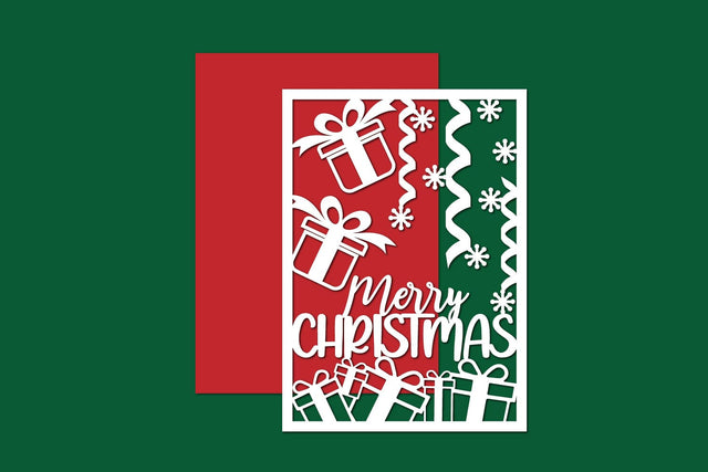 Christmas Papercut, Christmas card SVG zafrans studio 