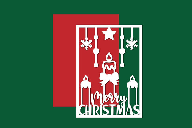 Christmas Papercut, Christmas card SVG zafrans studio 