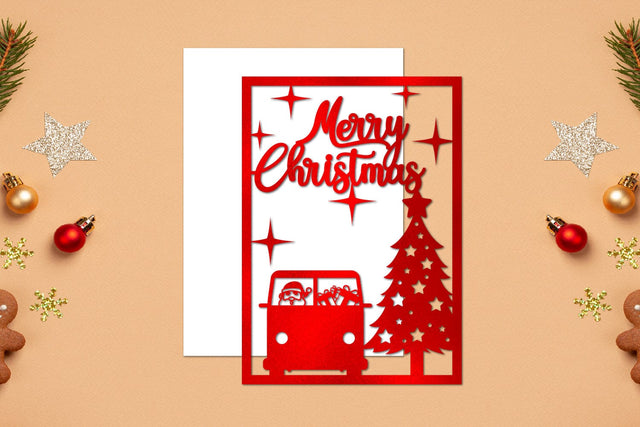 Christmas Papercut, Christmas Template SVG zafrans studio 