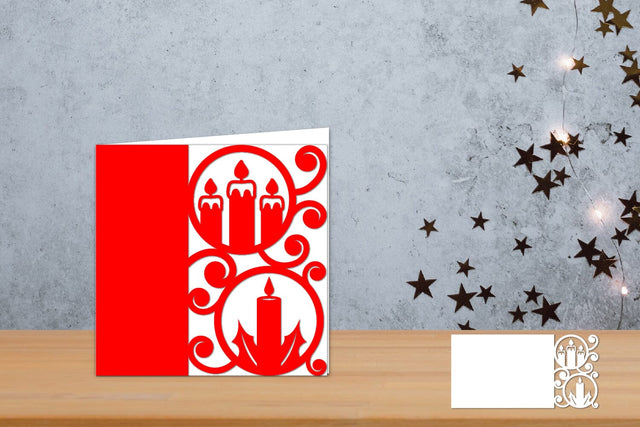 Christmas Papercut, Cricut Christmas card SVG zafrans studio 