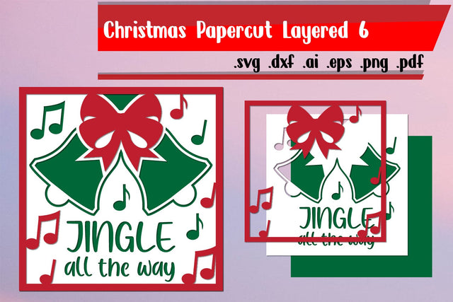 Christmas Papercut Layered 6 | Jingle All The way 3D Paper zafrans studio 