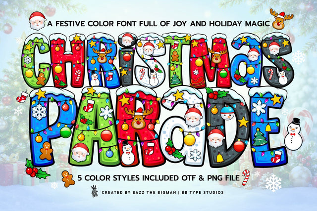 Christmas Parade Font BB Digital Arts 