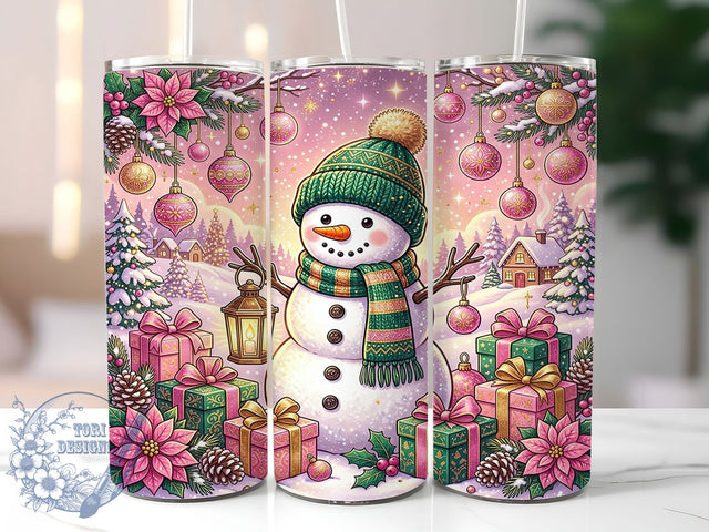 Christmas Pastel Snowman 20oz Tumbler, Christmas Pastel, Pastel Snowman, Christmas Snowman, Snowman Tumbler, Pastel Christmas, Pastel Snowman PNG, 20oz Tumbler Wrap Sublimation ToriDesigns 