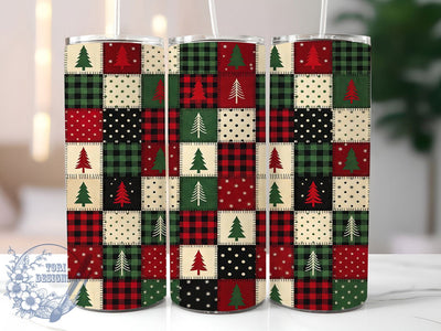 Christmas Patchwork Quilt 20oz Tumbler, Christmas Patchwork, Patchwork Quilt, Christmas Quilt PNG, Patchwork Quilt PNG, Quilt Tumbler Wrap, Christmas Quilt Wrap, 20oz Tumbler Wrap Sublimation ToriDesigns 