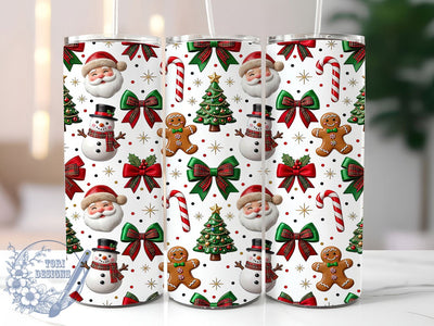 Christmas Pattern 20oz Tumbler, Christmas Pattern, Christmas Tumbler, Holiday Pattern, Pattern Tumbler, Christmas PNG, Holiday Tumbler, 20oz Tumbler Wrap Sublimation ToriDesigns 