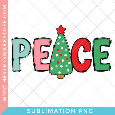 Christmas Peace - Sublimation Sublimation Hey Let's Make Stuff 