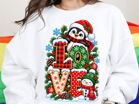 Christmas Penguin Snowman PNG Sublimation SVG artprintfile 
