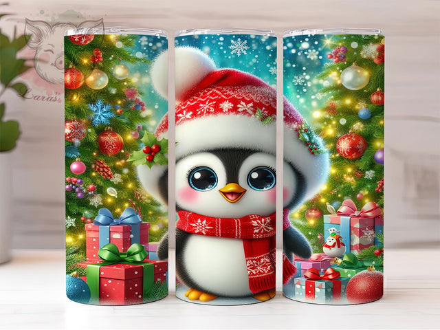 Christmas Penguin Winter Tumbler, Holiday Penguin Wrap, Winter Penguin Sublimation, 20oz Penguin Tumbler, Festive Penguin Art, Seasonal Penguin Mug, Whimsical Holiday Cup Sublimation Lara' s Designs 
