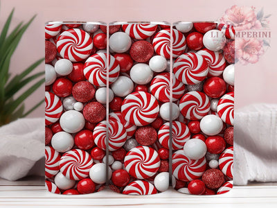 Christmas Peppermint Candy 20oz Tumbler, Peppermint Candy PNG, Candy Cane Tumbler, 20oz Tumbler Wrap, Christmas Sublimation, Holiday Tumbler Wrap, Peppermint Candy Wrap, Seamless Tumbler PNG Sublimation Li Zamperini 