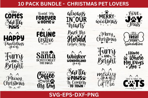 Christmas Pet Lovers Svg Bundle SVG Designangry 
