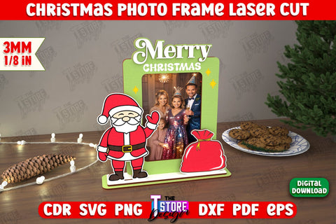 Christmas Photo Frame Bundle | Holiday Decorations | Home Decor | Gift Idea | CNC Files SVG The T Store Design 