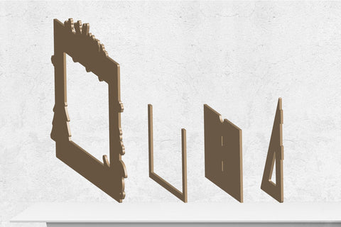 Christmas Photo Frame Laser Engraving SVG zafrans studio 