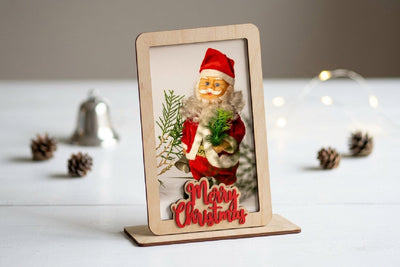 Christmas Photo Frame Lasercut, Christmas Decor SVG zafrans studio 