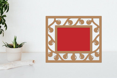 Christmas Photo Frame Lasercut, Christmas Decor SVG zafrans studio 