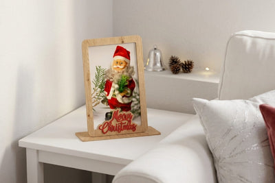 Christmas Photo Frame Lasercut, Christmas Decor SVG zafrans studio 