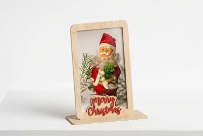 Christmas Photo Frame Lasercut, Christmas Decor SVG zafrans studio 