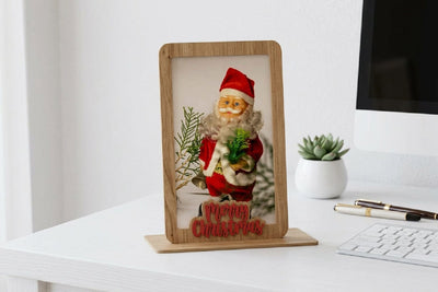 Christmas Photo Frame Lasercut Decor SVG zafrans studio 
