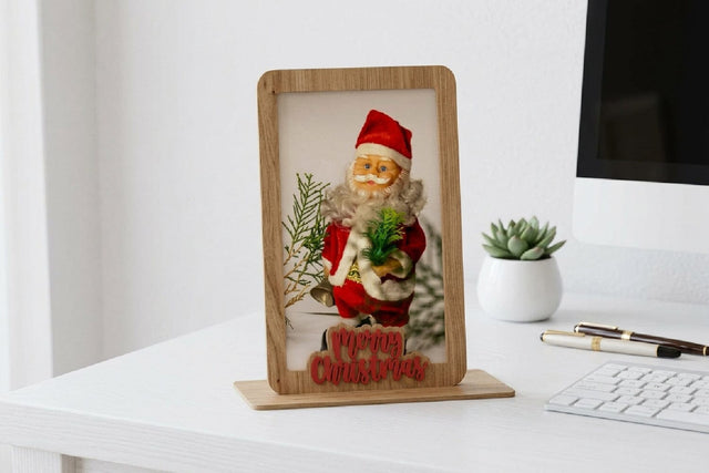 Christmas Photo Frame Lasercut Decor SVG zafrans studio 