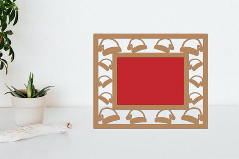 Christmas Photo Frame Lasercut SVG zafrans studio 