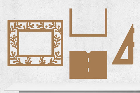 Christmas Photo Frame Lasercut SVG zafrans studio 