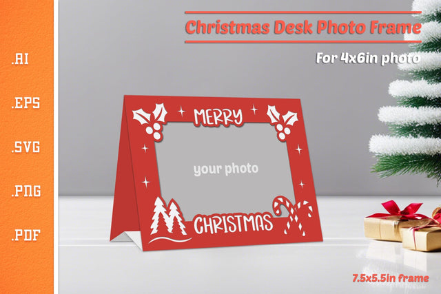 Christmas Photo Frame - Paper Cut SVG 1 SVG Slim Studio 