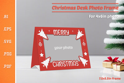 Christmas Photo Frame - Paper Cut SVG 10 SVG Slim Studio 