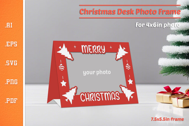 Christmas Photo Frame - Paper Cut SVG 10 SVG Slim Studio 