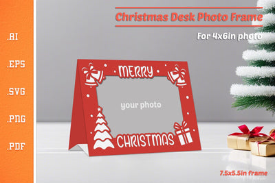 Christmas Photo Frame - Paper Cut SVG 2 SVG Slim Studio 
