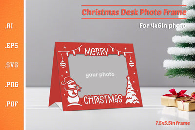 Christmas Photo Frame - Paper Cut SVG 3 SVG Slim Studio 