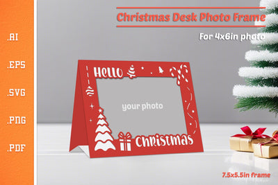 Christmas Photo Frame - Paper Cut SVG 6 SVG Slim Studio 