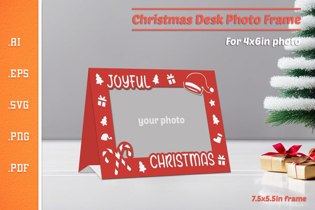 Christmas Photo Frame - Paper Cut SVG 8 SVG Slim Studio 