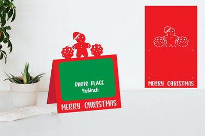 Christmas Photo Frame Papercut, Christmas Decor SVG zafrans studio 