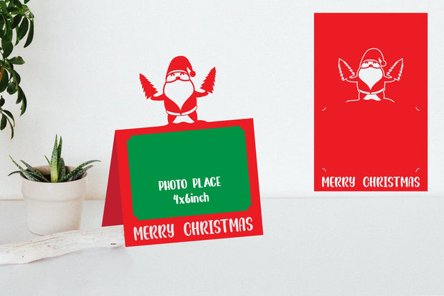 Christmas Photo Frame Papercut, Christmas Decor SVG zafrans studio 