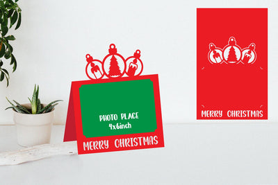 Christmas Photo Frame Papercut, Christmas Decor SVG zafrans studio 