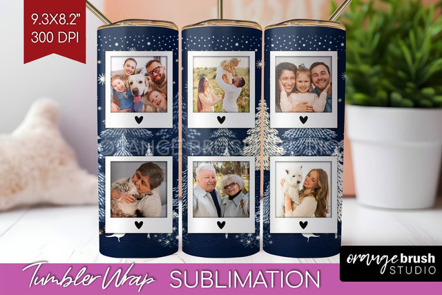 Christmas Photo Tumbler PNG - Nordic Picture Tumbler Wrap Sublimation OrangeBrushStudio 