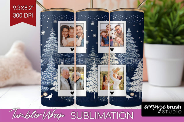 Christmas Photo Tumbler PNG - Nordic Picture Tumbler Wrap Sublimation OrangeBrushStudio 