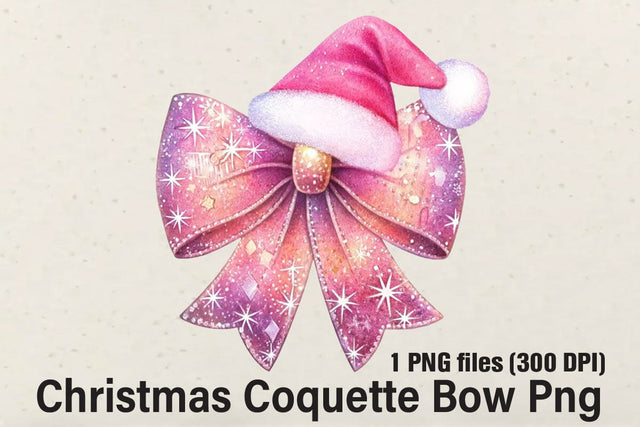 christmas-pink-coquette-fancy-bow SVG Angelina750 