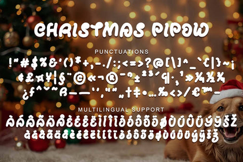 Christmas Pipow Font Prasetya Letter 