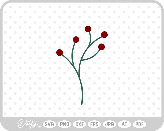 Christmas Plant SVG DottieDigitals 
