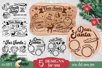 Christmas Plate Bundle SVG. Christmas Quotes SVG SVG Evgenyia Guschina 