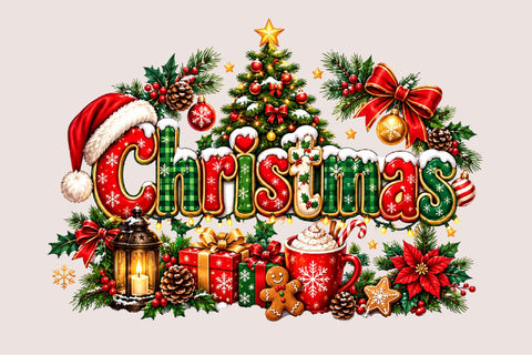 Christmas PNG Clipart Sublimation SVGArt 