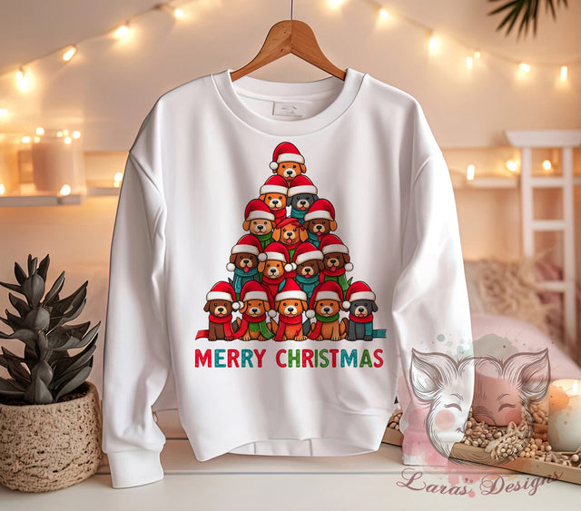 Christmas PNG, Dog Lovers, Sublimation Download, Merry Christmas Art, Holiday Dogs, Digital Download, Printable Christmas, Pet Christmas Sublimation Lara' s Designs 