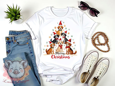 Christmas PNG, Dog Lovers, Sublimation Download, Merry Christmas Art, Holiday Dogs, Digital Download, Printable Christmas, Pet Christmas Sublimation Lara' s Designs 