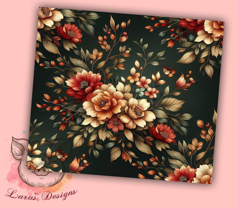 Christmas Poinsettia 20oz Tumbler Png, Straight & Tapered Tumbler Png, Christmas Flowers Tumbler Png, Digital Download PNG Sublimation Lara' s Designs 